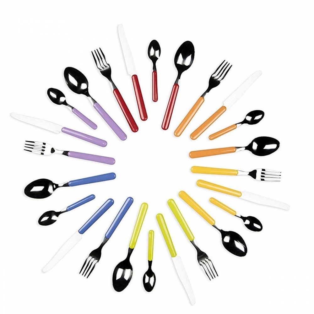 Mandala Etno Porcelain Table Service + Cutlery, Multicolored, 42 Units Excelsa